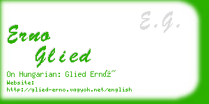 erno glied business card